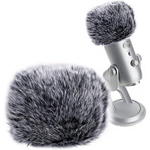 Housse de Microphone,Housse de Protection pour Pare-Brise en Fourrure Compatible avec Blue Yeti,Condenseur Yeti Pro