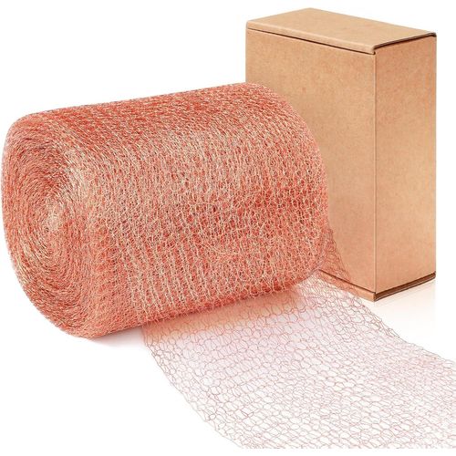 Kalanka-Filet Anti Limaces Et Escargots, Filet Cuivre Anti Limace 6mx127mm, Grillage Bande De Cuivre Double Maille De Cuivre Copper Mesh Piege, Ruban Barriere Protection Jardin Escargot Rat Poulaille