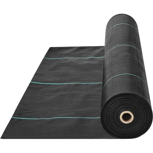 Asfasfq-Vevor Toile De Paillage Anti-Mauvaises Herbes 1x50 M Géotextile Tissé Anti Repousse Herbe Sous Gravier 100 G/M² Toile Pp Perméable Résistant À La Déchirure Pour Aménagement Paysager, Couvre-S