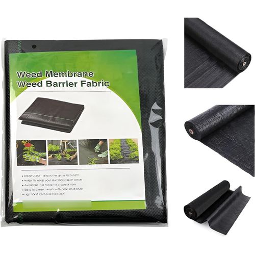 Asfasfq-Richdmi Toile De Paillage, Couverture Mauvaises Herbes Pour Jardin 1x50m, Toile De Paillage De Bonne Facture, Membrane Protection Contre Les Mauvaises Herbes, Efficace Et Résistante Aux Uv