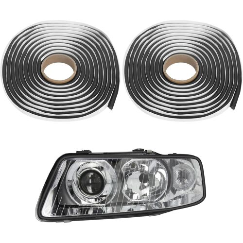 Ruban Butyle Noir 8mm X 8m Ruban Adhésif Rond En Butyle Ruban D'étanchéité En Caoutchouc Étanche À L'eau Ruban Etanche Adhesif Butyle Pour Phares De Camion De Voiture Fenêtre Porte Pare-Brise