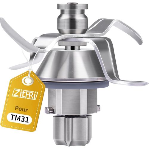 SUBZONAL-ZITFRI Couteau TM31 Remplacement pour Couteau Thermomix TM31 Accessoire Couteau Mélangeur Compatible avec Vorwerk Thermomix TM31 - Couteaux Bimby TM31 en Acier Inoxydable - Pièces de Rechang