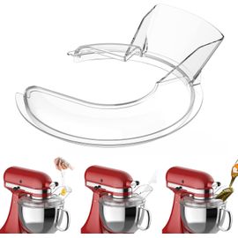 Couvercle Pour Kitchenaid 4.5 Et 5 Quart Batteurs Sur Socle À Tête Inclinable, Transparent, Protection Contre Les Éclaboussures, Parfait Pour Kitchenaid Bol, Lavable Au Lave-Vaisselle[Z1055]