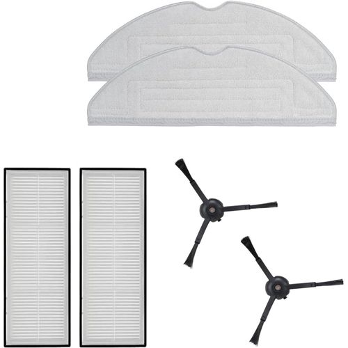 Accessoire D'Origine, Avec Lingettes, Filtre Hepa Et Brosse Latérale Noir Pour Aspirateur Robot S7/S7 Max Ultra/S7 Maxv Ultra/S7 Pro Ultra/S8/S8 +/S8 Pro Ultra