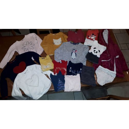 Lot Vêtements Hiver Fille Marque Okaidi Taille 6 Ans