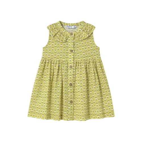 Mayoral 1921 Vestido Estampado Botones Verde