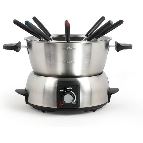 SUBZONAL-Appareil à fondue électrique DOC263 ¿ 8 personnes, 1,8L, 1000W, accessoires inclus