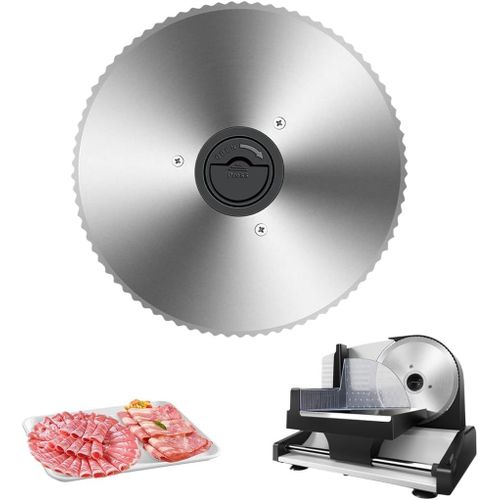 KALANKA-Lame de trancheuse électrique en acier inoxydable, 1 lame, Commutateur de Rainure pour Utilisation Sûre, Pour Pain, Fromage et Viande, Lames pour trancheuses à saucisses, Multicolore, diamètr