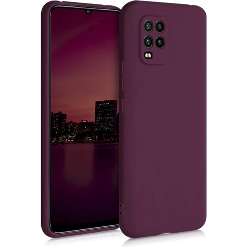 Housse Compatible Avec Xiaomi Mi 10 Lite (5g) Coque-Housse De Téléphone En Tpu Avec Protection Appareil Photo-Bordeaux Violet