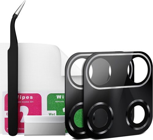 2 Packs Lentille Caméra Pour Xiaomi Redmi Note 9s/Redmi Note 9 Pro Vitre Appareil Photo Objectif Arrière Avec Kit De Réparation