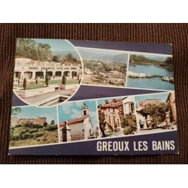 Carte Postale Colorée "Gréoux Les Bains"Vintage Années 80.