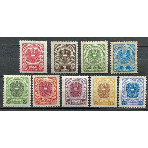 Lot De 9 Timbres Autriche 1920