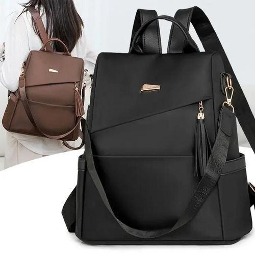 KALEC-Sac À Dos En Tissu Oxford Pour Femmes,Sac De Voyage Simple Et Décontracté,Offre Spéciale De La Saison,Nouvelle Mode Polyvalente Pour Dames,Déplacements Décontractés B,Marron,00