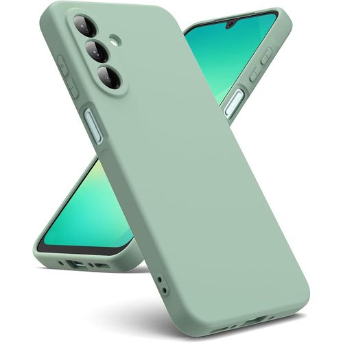 Coque Compatible Avec Samsung Galaxy A26 5g, [Coque Silicone Liquide] [Intérieur Microfibre] Souple Étuis En Caoutchouc Housse Antichoc Protection Bumper Coque A26 5g - Matcha