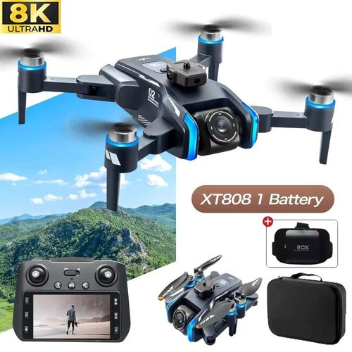 Ore-Xt808 Pro Max Gps Drone Professionnel 720p Hd Flux De Lumière Caméra Aérienne 5g Brosse Évitant D'obstacles Grand Écran Mavic Mini Drone-With Vr--Générique