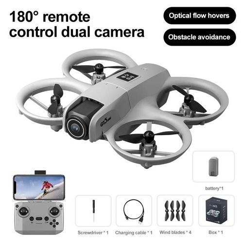 Ore-Nouveaux Drones Gt3 Gps 8k Professionnel Hd 180 ° Double Caméra 5g Wifi Moteurs Sans Balais Évitement D'obstacles Fpv Jouets Quadrirotor Pliables-White--Générique