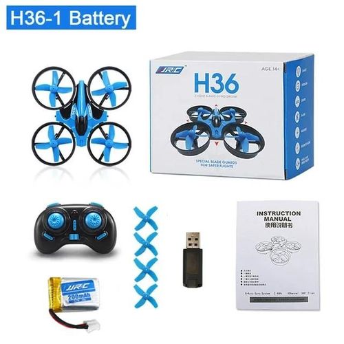 Ore-H36 Mini Drone 6 Axes Avec 3 Batteries Sans Tête Fpv Drones Poche Télécommande Hélicoptère Avion Rc Dron Quadrirotor Cadeau Pour Les Enfants-Blue-1battery--Générique