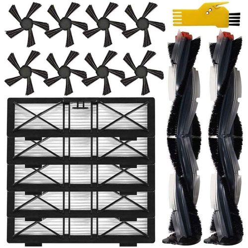 15Pcs Accessoires de remplacement pour Neato Botvac D Series D75 D80 D85 et Connected Series D3 D4 D5 D6 D7 D8 D9 D10, y compris la brosse principale, la brosse latérale et le filtre Ultra Performance
