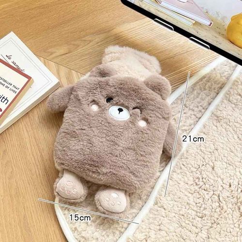 Bouillotte en peluche pour filles,sac à eau chaude,coussin chauffant,chauffe-mains pour les pieds,Kawaii,période,hiver - Type Coffee 400ml