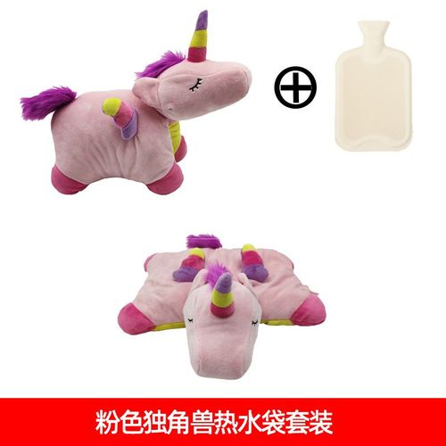 Bouillotte En Forme D'animal En Peluche Avec Juste Moelleuse,Coussin Chauffant Pour Pieds Et Mains,Cadeaux Pour Enfants,Hiver,Mignon,Éléphant,1l