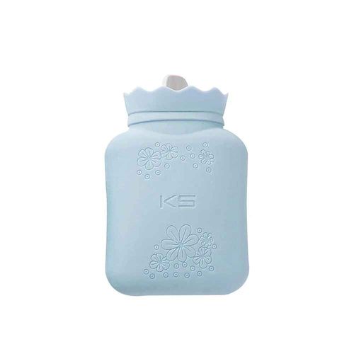 Fzcspeed-Bouillotte En Silicone Micro-Ondable,Bouillotte,Thérapie Par Le Froid Chaud,Cadeaux Pour Adultes Et Enfants, - Type Blue 450ml
