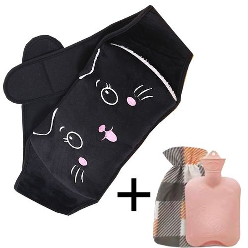 Bouillotte Avec Couvercle,Bouillotte 1 L,Petite Bouillotte En Peluche Douce,Chauffe-Mains Et Taille,Ceinture En Caoutchouc,Sac À Eau Chaude - Type Style 6