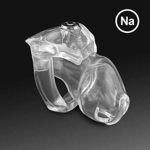 Dispositif De Chasteté Masculin En Résine Ht-V5,Clic Et Verrouillage,Cage À Coq Cobra,Anneau De Coq,Serrure À Manchon,Cage À Pénis,Ceinture De Bondage-Clear-Nano Cage 45mm Ring