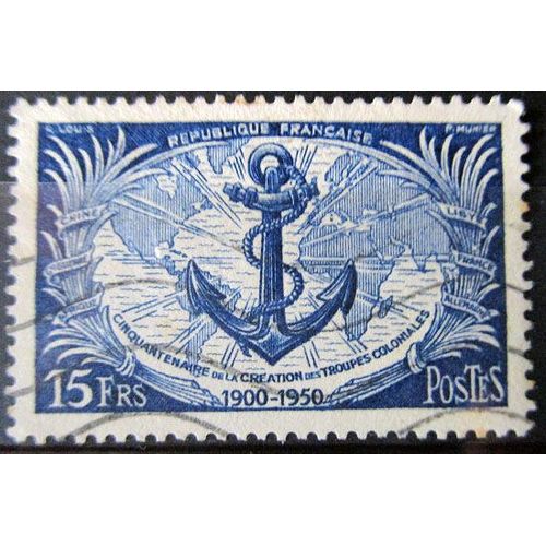 1951. F889: Cinquantenaire Des Troupes Coloniales.