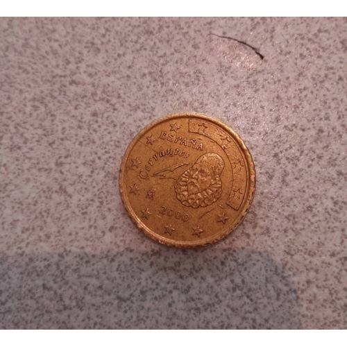 Pièce 50 Centimes D’Euros De Monnaie Espagne Année 2000 Très Rare