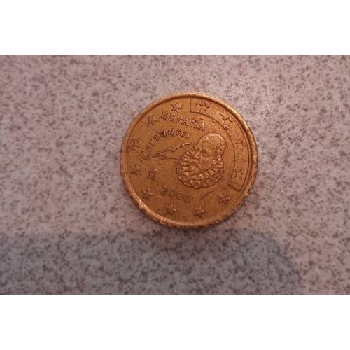 Pièce 50 Centimes D’Euros De Monnaie Espagne Année 2000 Très Rare