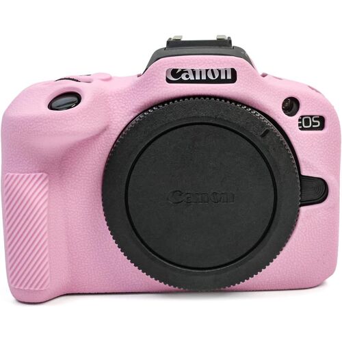 Housse EOS R100 EOSR100-Coque de Protection en Silicone Souple pour Appareil Photo sans Miroir Canon EOS R100/EOSR100-Anti-Rayures Slim Fit R100 Étui en Silicone-Rose