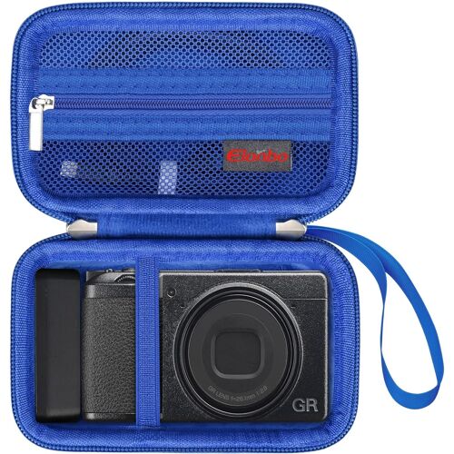Sac de Transport pour Ricoh GR IIIx HDF/GR IIIx/GR III HDF/GR III/GR II/GR Caméra numérique,RICOH GR Premium Compact Caméra Sac de Voyage Dur,Bleu