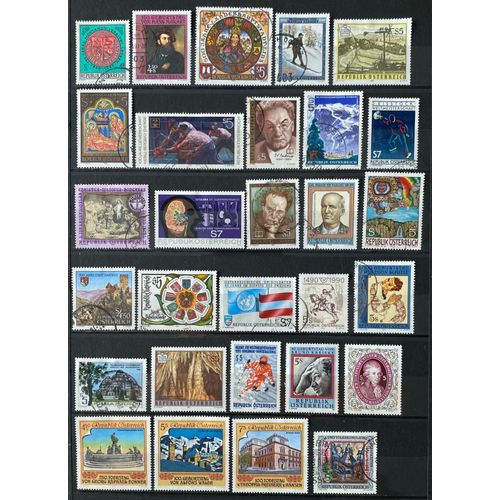 Lot De 55 Timbres Autriche 1990 / 2023