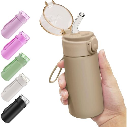 150ml Petite Bouteille Isotherme, Gourde Isotherme Avec Couvercle Verrouillable Anti-Fuite, Bouteille D'eau Acier Inoxydable À Double Paroi, Sans Bpa, Pour Running, École, Bureau (Rose)