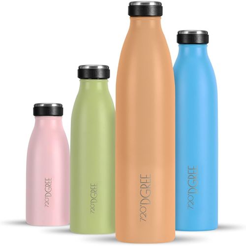 Sept-Gourde Acier Inoxydable Milkybottle \U2013 750ml, Pêche | Bouteille Isotherme D'eau | Revêtement Durable Parfaite Pour Enfants, Sport, L'ecole | Isolée Qualité Supérieure
