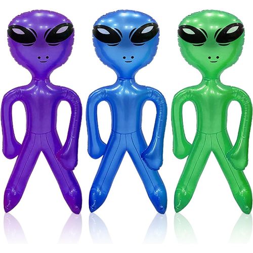 Cauc-3 Pièces Alien Gonflable Costume Alien Gonflable Deguisement Halloween Adulte Pour Les Soirées Sur Le Thème Des Extraterrestres Les Anniversaires D'enfants Les Productions Théâtrales