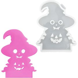 Moules En Silicone Décoration D'automne Moule En Résine Époxy Moules En Plâtre Pour Couler Moules D'halloween (Tête De Citrouille De Sorcière)