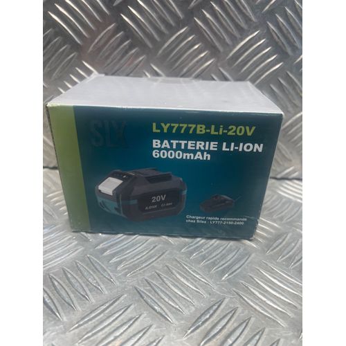 Silex batterie 20V 6.0Ah lithium-ion pour outils de bricolage visseuse perceuse scie clé choc tronçonneuse