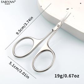 Ore-Coupe-Cuticules De Style Russe,Ciseaux À Cuticules En Acier Inoxydable,Ciseaux Pour Peaux Mortes,Dissolvant De Peau Morte,Outils Pour Ongles-Mirror Light Silver- 