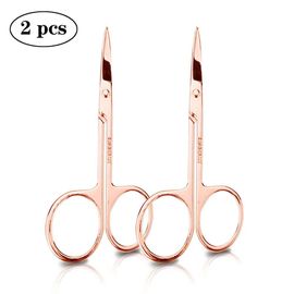Ore-Ciseaux Coupe-Cuticules Pour Ongles,Outils De Manucure Et De Pédicure,En Acier Inoxydable,Dissolvant De Peau Morte,Outils D'art Des Ongles-2pcs Rose Gold- 