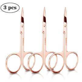 Ore-Ciseaux Coupe-Cuticules Pour Ongles,Outils De Manucure Et De Pédicure,En Acier Inoxydable,Dissolvant De Peau Morte,Outils D'art Des Ongles-3pcs Rose Gold- 