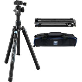 SUBZONAL-SIRUI 60'' Trépied Appareil Photo avec PTZ 360°,Trépied Vidéo en Fibre de Carbone,Pied Camera de 2 LB avec Plaque de Chargement Rapide,Poids Maximum 10kg(Traveler X-III)
