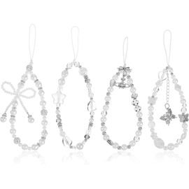 Lot De 4 Dragonnes De Poignet En Perles Pour Appareil Photo