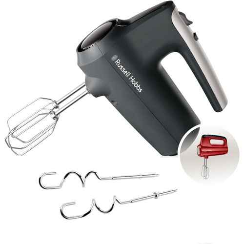 Batteur Électrique (5 Vitesses+Mode Turbo, Fouets & Crochets Pétrisseurs Chromés Lavables Au Lave-Vaisselle, Bouton D'Éjection, Support Pour Bol+Talon, 350 W] Anthracite Mat 27151-56