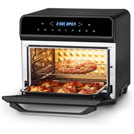 SUBZONAL-Magnum, Four Electrique à Air, Air Fryer XXL, 23 L, Double Résistance, Économie D'énergie, 8 programmes, Rôtisserie, 1800 W, Contrôle Digital, Température de 230ºC, 6 Accessoires Inclus