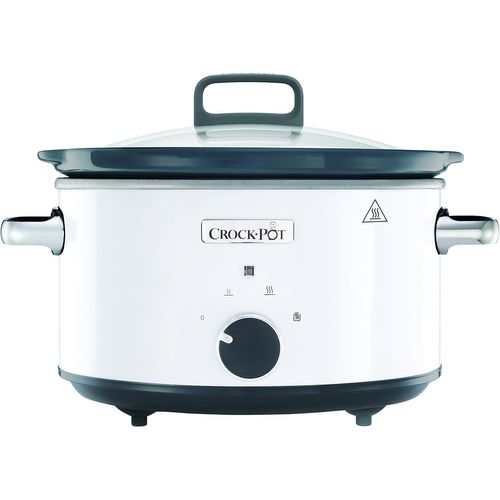 Crock Pot Mijoteuse Électrique, 3,5L (3-4 Personnes), 2 Réglages De Température Et Maintien Au Chaud, Blanche [Csc030X]