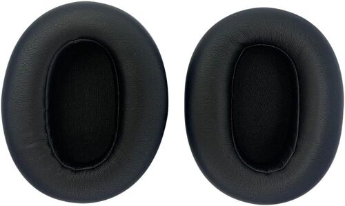 Ear Pads for Sony WH-XB910N Headset, Replacement Earpiece for Sony WHXB910N Headset, Soft Leather (Black)