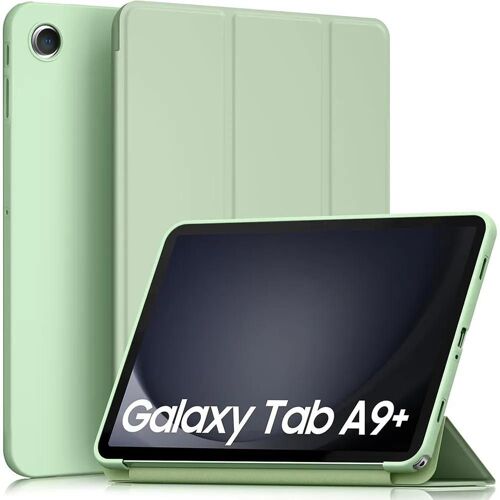 Coque pour Samsung Galaxy Tab A9 Plus / A9+ (11 Pouces) Etui Housse Antichoc Fonction Support - Vert - EFConnection