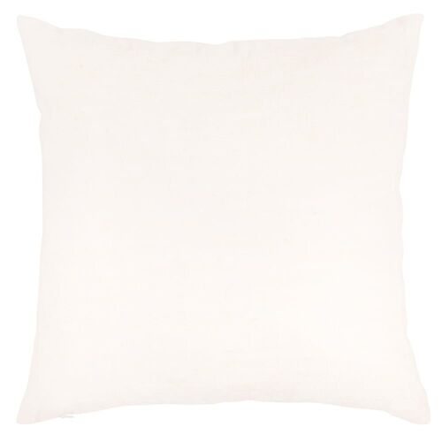 Housse De Coussin En Coton Brodé Motif Exotique Écru Imprimé 40x40