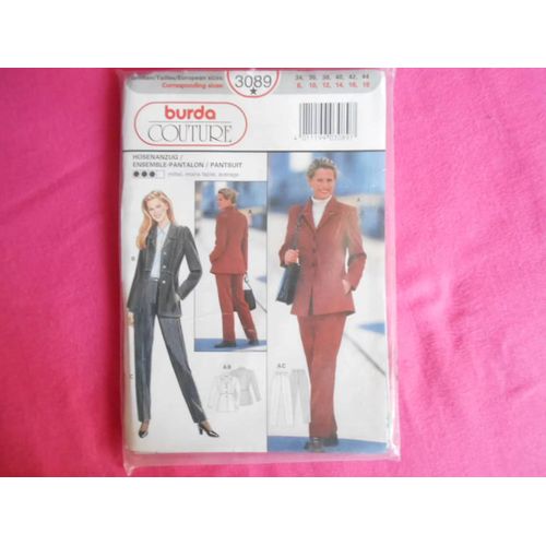 Patron Burda Ensemble Pantalon N° 3089/14